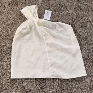 Showpo Chic White one shoulder dress shirt